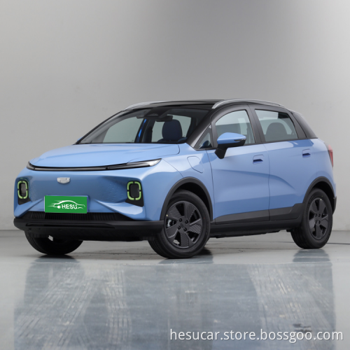 2022 Nuova batteria di design EV Auto Geometry E 2022 320 km Tigre carino 4 sedili Nuovo veicolo energetico Auto Electric Car Chassis Geometry E